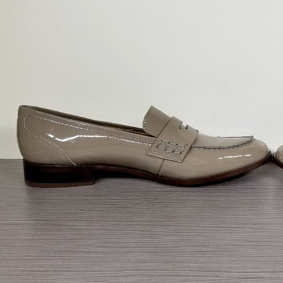 SARTO BY FRANCO SARTO Jolette Loafers, Taupe Patent Leather, Womens Size 6.5 M - Picture 6 of 14